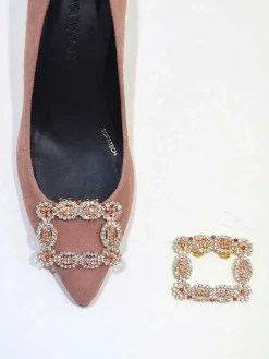 El Rayo Adornos Y Broches De Zapatos^Shiny 1162 - Hebilla Rubis