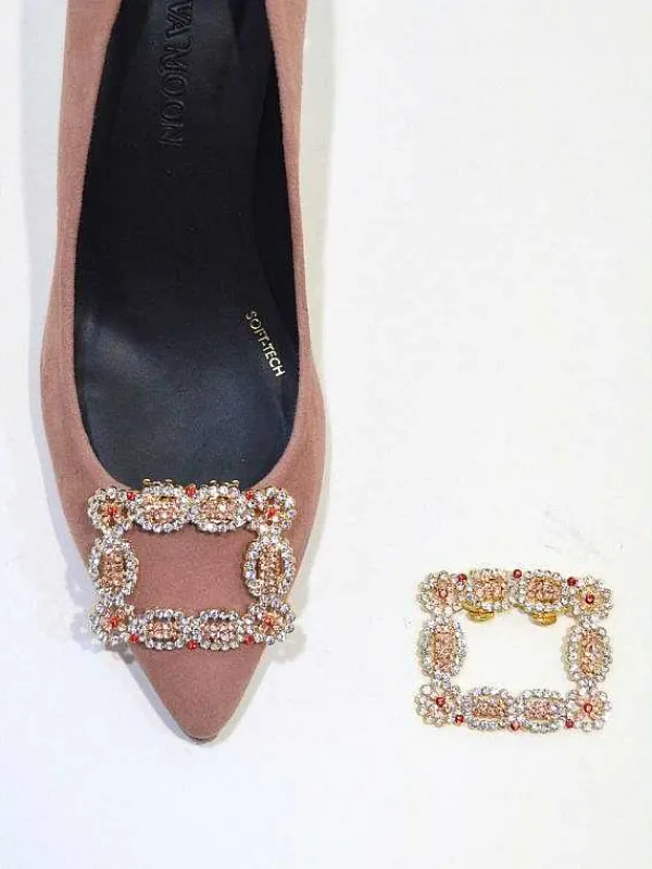 El Rayo Adornos Y Broches De Zapatos^Shiny 1162 - Hebilla Rubis
